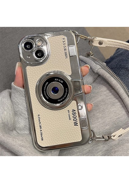 Apple Iphone 14 3D Kamera Motifli Askılı Photo (Foto) Lüx Kılıf fiyatları
