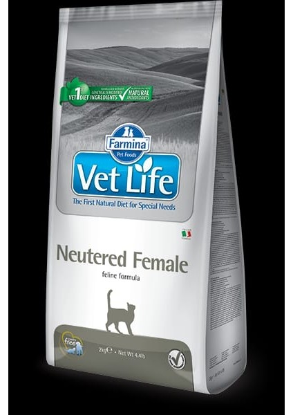 Vetlife Neutered Female Kedi Maması 2kg