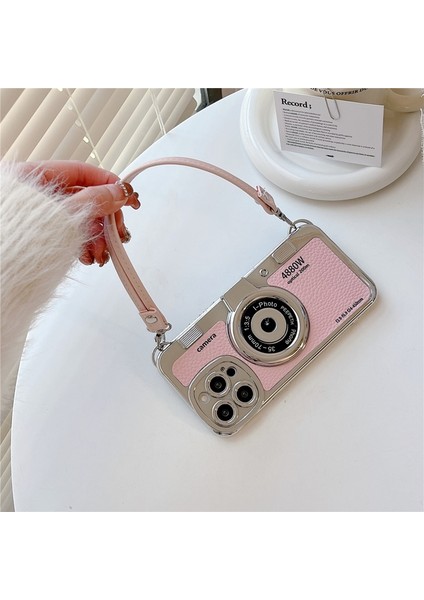 Apple Iphone 13 Pro 3D Kamera Motifli Askılı Photo (Foto) Lüx Kılıf