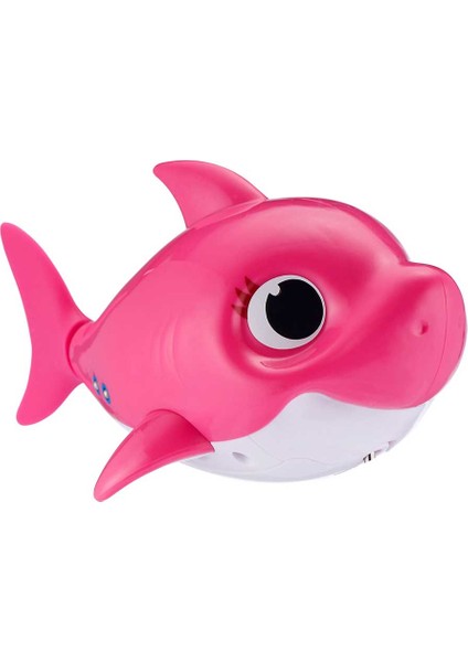 Baby Shark Sesli ve Yüzen Figür BAH03000 - Pembe-Mommy Shark