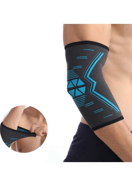 Basketbol Fitness Tenis Ortopedik Spor Outdoor Antreman Örme Silikon Dirseklik (1 Adet)