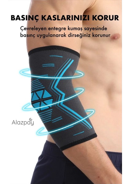 Basketbol Fitness Tenis Ortopedik Spor Outdoor Antreman Örme Silikon Dirseklik (1 Adet) fiyatları