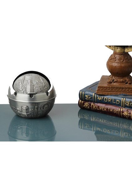 Lüks Yöresel Motifli Döküm Küllük Kül Tablası Para Anahtar Yuvası Biblo Hediyelik Dekoratif Ürün 11