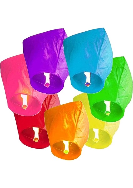 14 Adet 1.kalite Romantik Dilek Balonu Dilek Feneri New Sky Lantern Yırtık ve Yapışık Ürün Değildir Sorunsuz Sağlam Dilek Balonu