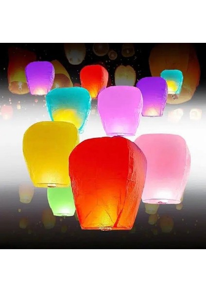 14 Adet 1.kalite Romantik Dilek Balonu Dilek Feneri New Sky Lantern Yırtık ve Yapışık Ürün Değildir Sorunsuz Sağlam Dilek Balonu