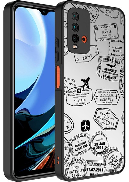 Xiaomi Redmi 9t Kılıf Aynalı Desenli Kamera Korumalı Parlak Renkli Sert Kapak (Mirror) fiyatları