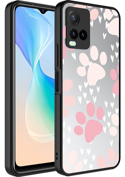 Vivo Y21S Kılıf Aynalı Desenli Kamera Korumalı Parlak Renkli Sert Kapak (Mirror) fiyatları