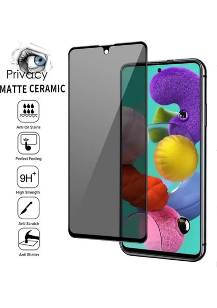 Xiaomi Redmi Note 11 Pro Mat Hayalet Privacy Kırılmaz Cam Seramik