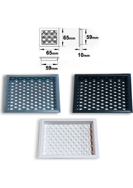 Plastik Menfez Kare Beyaz fiyatları