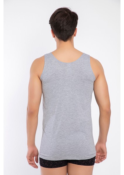 4 Adet Pamuk Penye Süprem Gri-Melanj Erkek Atlet -740 fiyatları