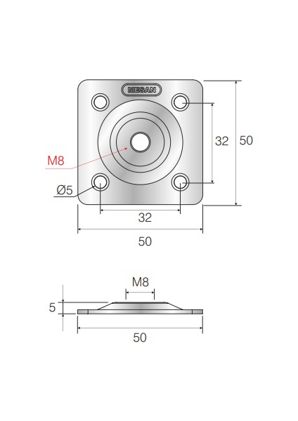 Ahşap Koltuk Ayağı / Uzunluk: 10 cm / Çap: 5.5 cm