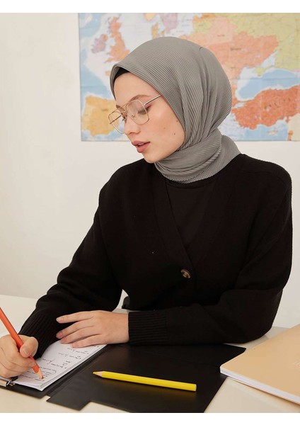 Pilise Eşarp Gümüş