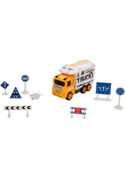 Araçlı Oyun Seti Yol Çalışması Temalı 13 Parça Plastik Figür ve Araç fiyatları