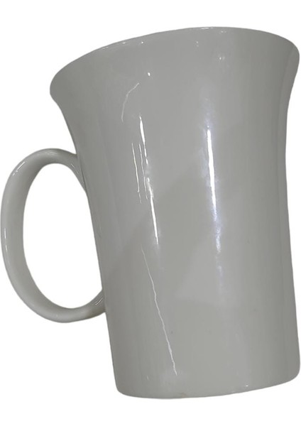 Wilmax England İngiliz Mug Beyaz Kupa Porselen Tekli 380 ml