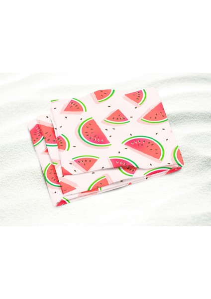 Erays Home Watermelon Desenli Baskılı Plaj Havlusu