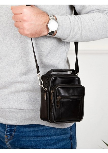 Erkek Çantası Kuzu Derisi Siyah modelleri