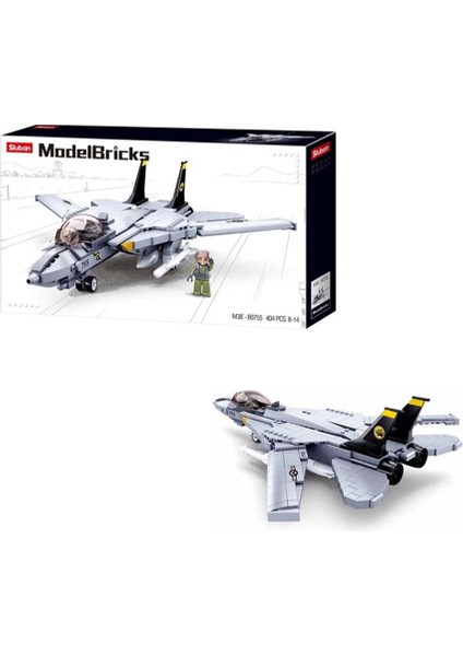 F14 Uçak Model Bricks 404 Parça fiyatları