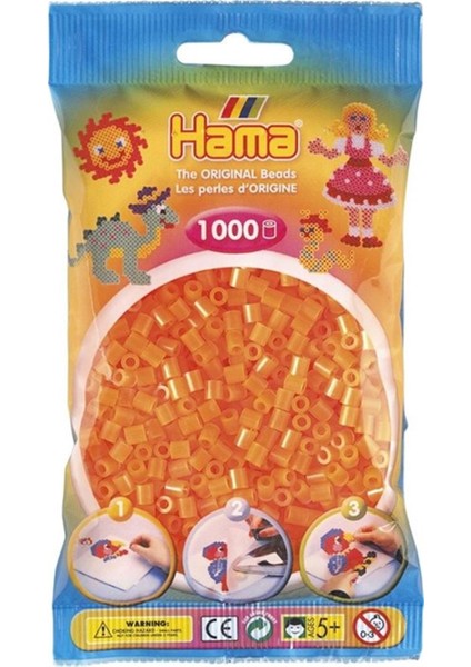 Midi Boncuk 1.000'LIK - Neon Turuncu fiyatları