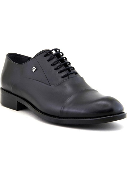 7102 Hakiki Deri Erkek Klasik Ayakkabı-Siyah