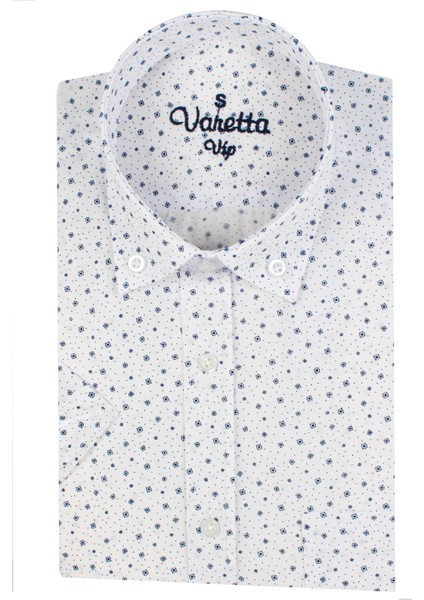 Erkek Lacivert Cepli Klasik Kesim Pamuklu Kısa Kollu Gömlek fırsatları