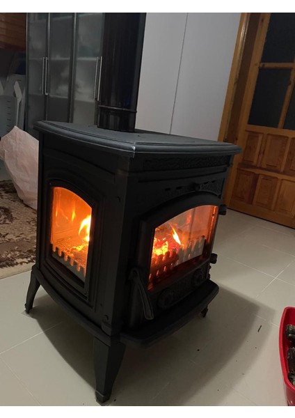 Flame Stove FS-14 Yandan Kapaklı Komple Pik Döküm Şömine Soba