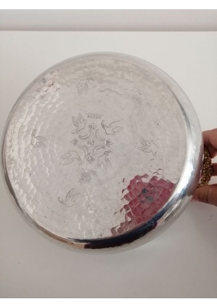 Bakır Beyaz Mardin Tenceresi 16 cm
