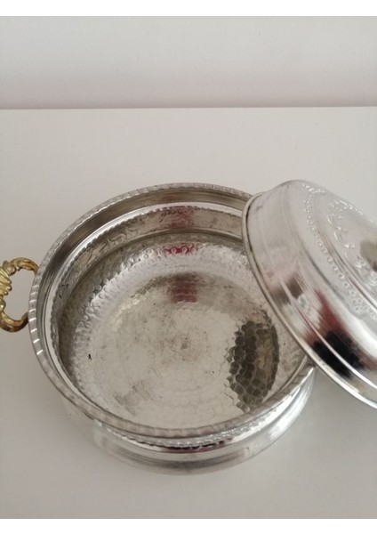 Bakır Beyaz Mardin Tenceresi 16 cm