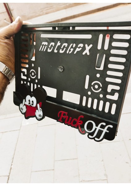 Motor Plakalık Mickey Mouse Model Takmatik Lazer Kesim Pleksi ( 1 Adet )
