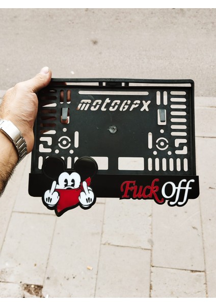 Motor Plakalık Mickey Mouse Model Takmatik Lazer Kesim Pleksi ( 1 Adet )