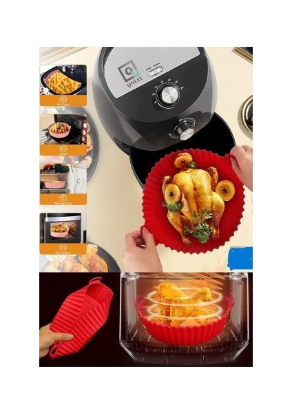 Airfryer Fırın Slikon Pişirme Kalıbı 19 Cm