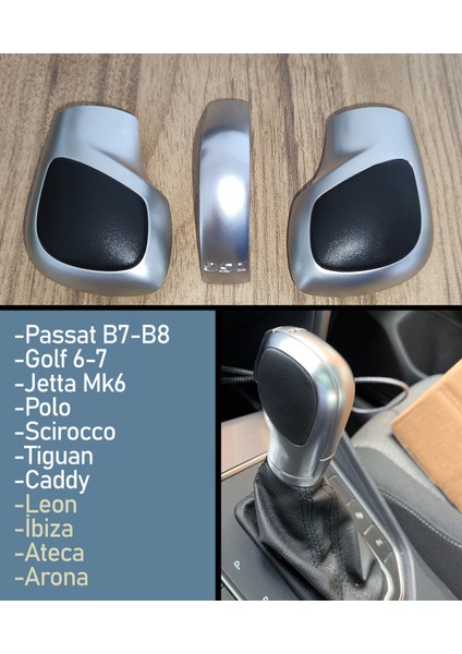 New Bettle Dsg Vites Topuzu Kaplama Trim Kapak Deri Aksesuar