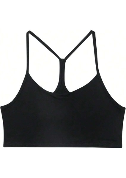 Kadın Siyah Renk Yüzücü Crop Atlet