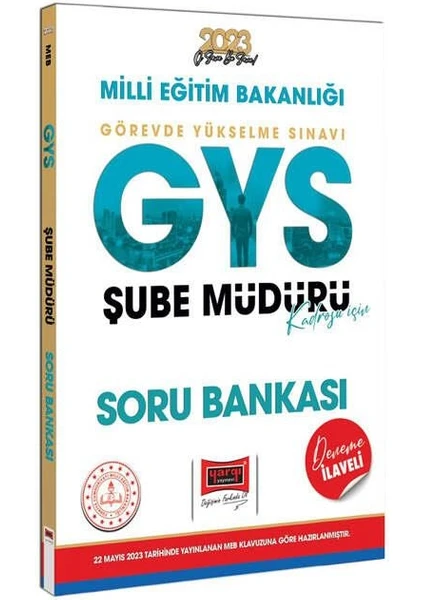 2023 Meb GYS Şube Müdürlüğü Kadrosu Için Deneme Ilaveli Soru Bankası Yargı Yayınları