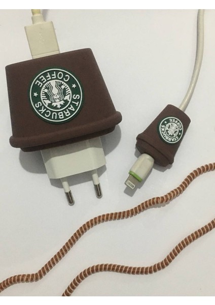 Şarj Adaptör ve Kablo Koruyucu Set
