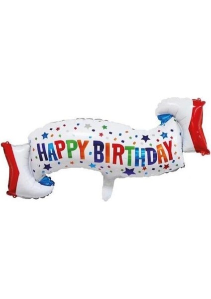 Happy Birthday Yıldızlı Folyo Balon