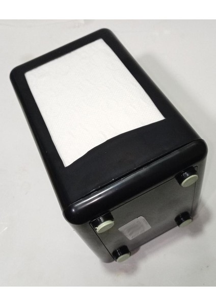 Masa Üstü Siyah Peçetelik Çift Taraflı Yaylı Peçete Dispanseri Lokanta Tipi Masaüstü Peçete Otomatı fiyatları