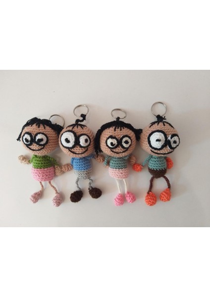 Şapşikler Amigurumi Organik Anahtarlık Oyuncak