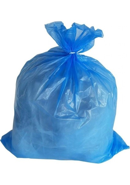 Mavi Orta Boy 55 x 60 cm 30 Litre Çöp Torbası Poşeti 20 Adetlik 5 Rulo