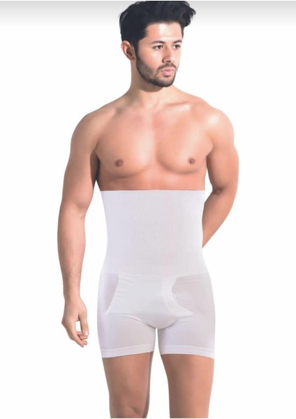 6013 Erkek Yüksek Bel Boxer Korse Tekli