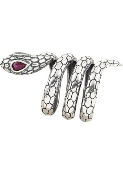 Gümüş Erkek Yüzük Yilan