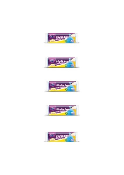 Güçlü Çöp Torbası Büyük Boy 5'li Set