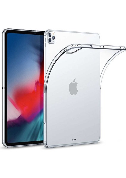 Apple iPad Pro 11 2.nesil 2020 Şeffaf Silikon Tablet Kılıf Korunaklı Yapı A2228 A2068 A2230 A2231 (T-Süper)