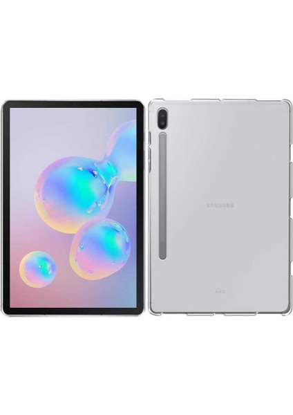 Samsung Galaxy Tab S7 Fe / S7 Plus / S8 Plus 12.4" Şeffaf Silikon Tablet Kılıf Korunaklı Yapı X800 T730 T970 (T-Süper)