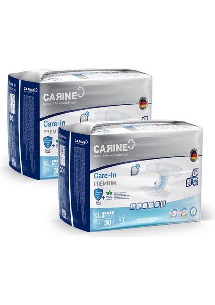 2'Li Paket Carıne Yetişkin Hasta Bezi Extralarge Beden 30 X 2 Adet