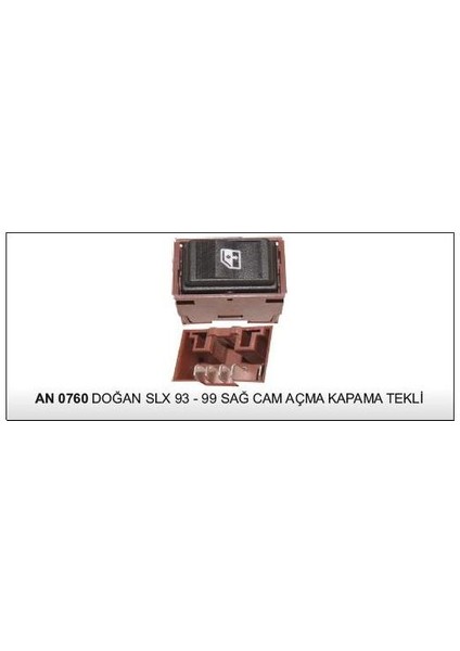 Cam Kaldırma Anahtarı Sağ Tekli Doğan Şahin Kartal Slx 93-99 90811800 Dodo AN0760