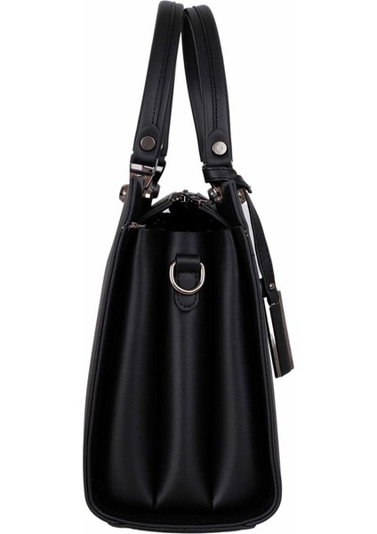 M824 Siyah Suni Deri Bayan Çapraz El ve Omuz Çantası modelleri