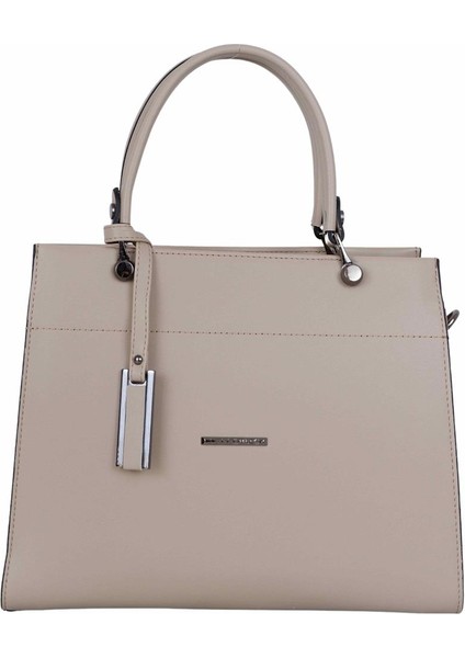 M824 Bej Suni Deri Bayan Çapraz El ve Omuz Çantası modelleri