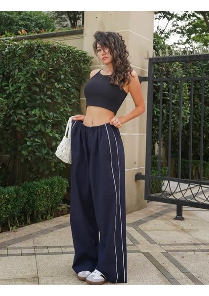 Y2K Harajuku Zip Detay Eşofman Altı