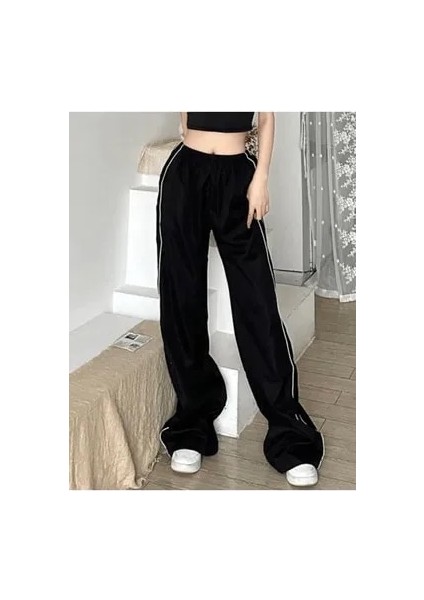 Y2K Harajuku Zip Detay Eşofman Altı fırsatları