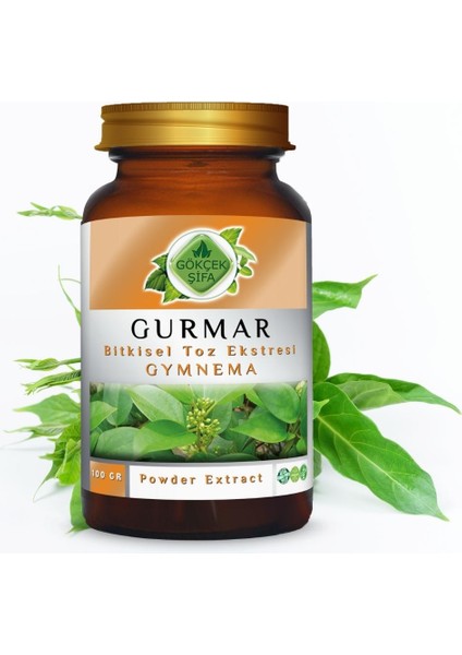Gurmar Toz Ekstresi (Gymnema sylvestre)100 gr. Cam Kavanoz